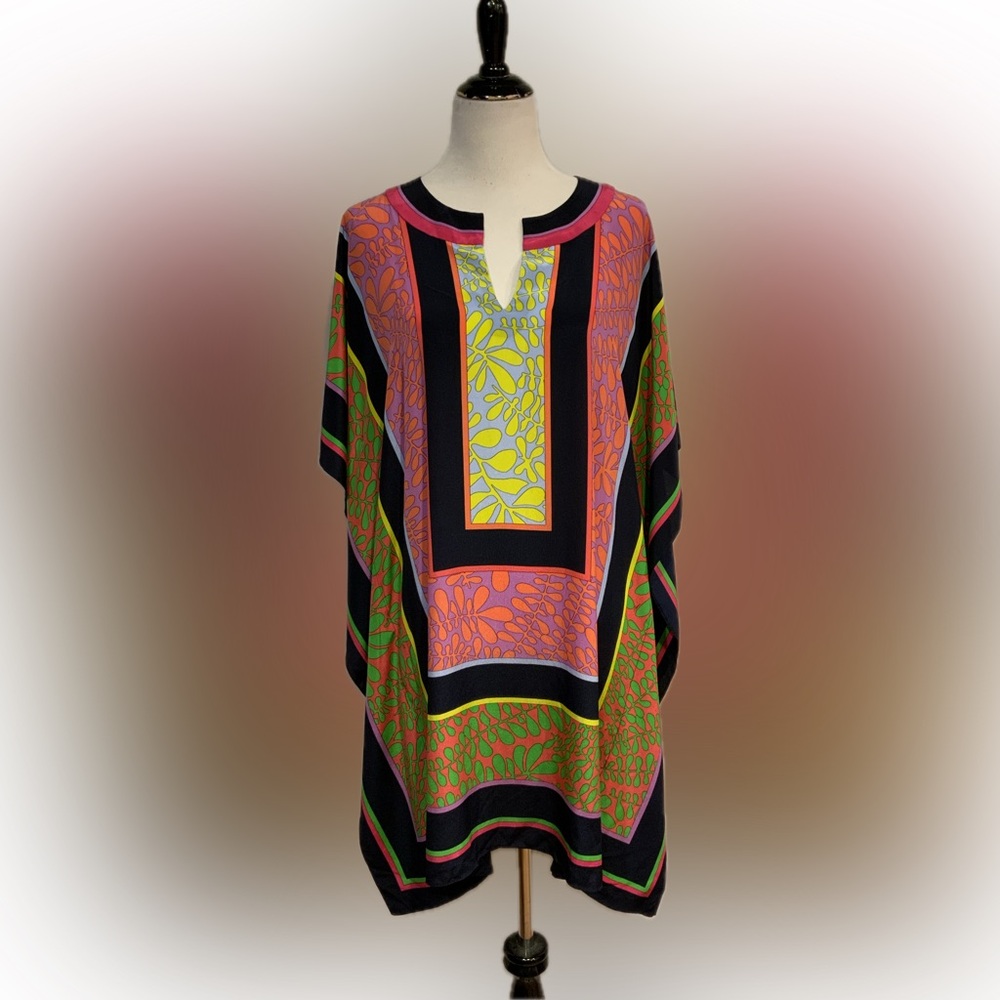 Trina Turk Theodora Silk Tunic size xs/s